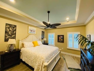 Complete bedroom interior repaint in Fairhope, AL